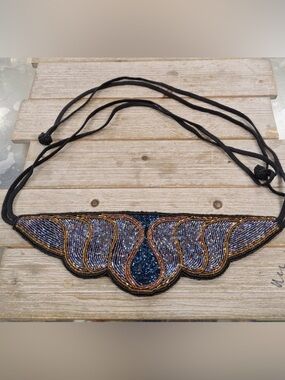 Vintage ADG Hand Made Beaded Rope Belt